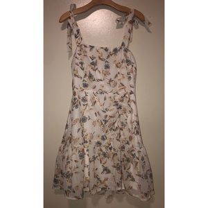 Princess Polly white floral cinched mini dress